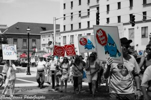 Shale Gas Protest Banner