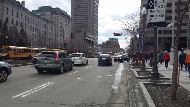 Zoom in on this photo. You can't see the end of the buses (which came from across Canada for the march), can you?