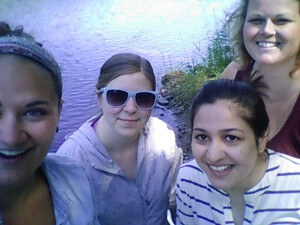Group selfie with Karyn, Olivia, Aliza and Stephanie!