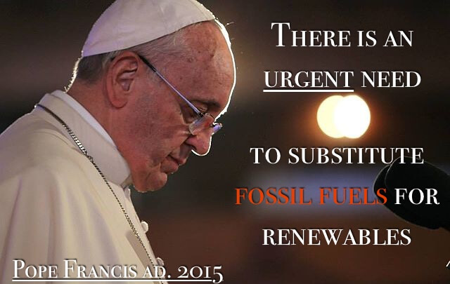 Pope calls for courageous and far-sighted action on climate change - CCNB