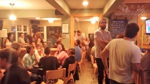 We had a full house at Grad House!