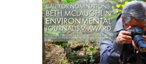 Call for Nominations: Environmental Journalism Award 