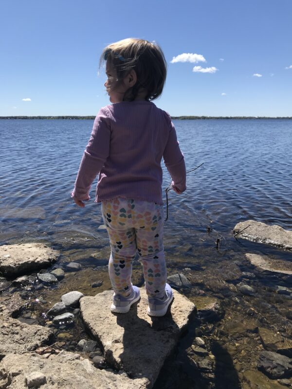 Adam Mahoney and his daughter at Bay Quinte, ON
