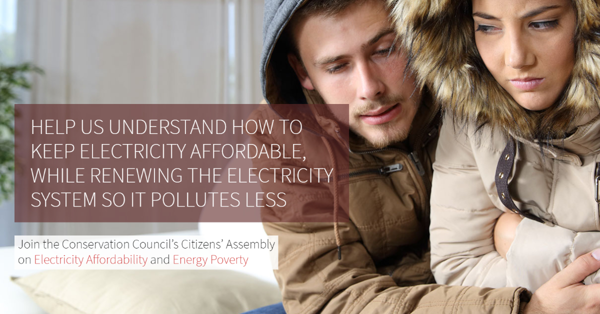 Conservation Council’s Citizens’ Assembly on Electricity Affordability